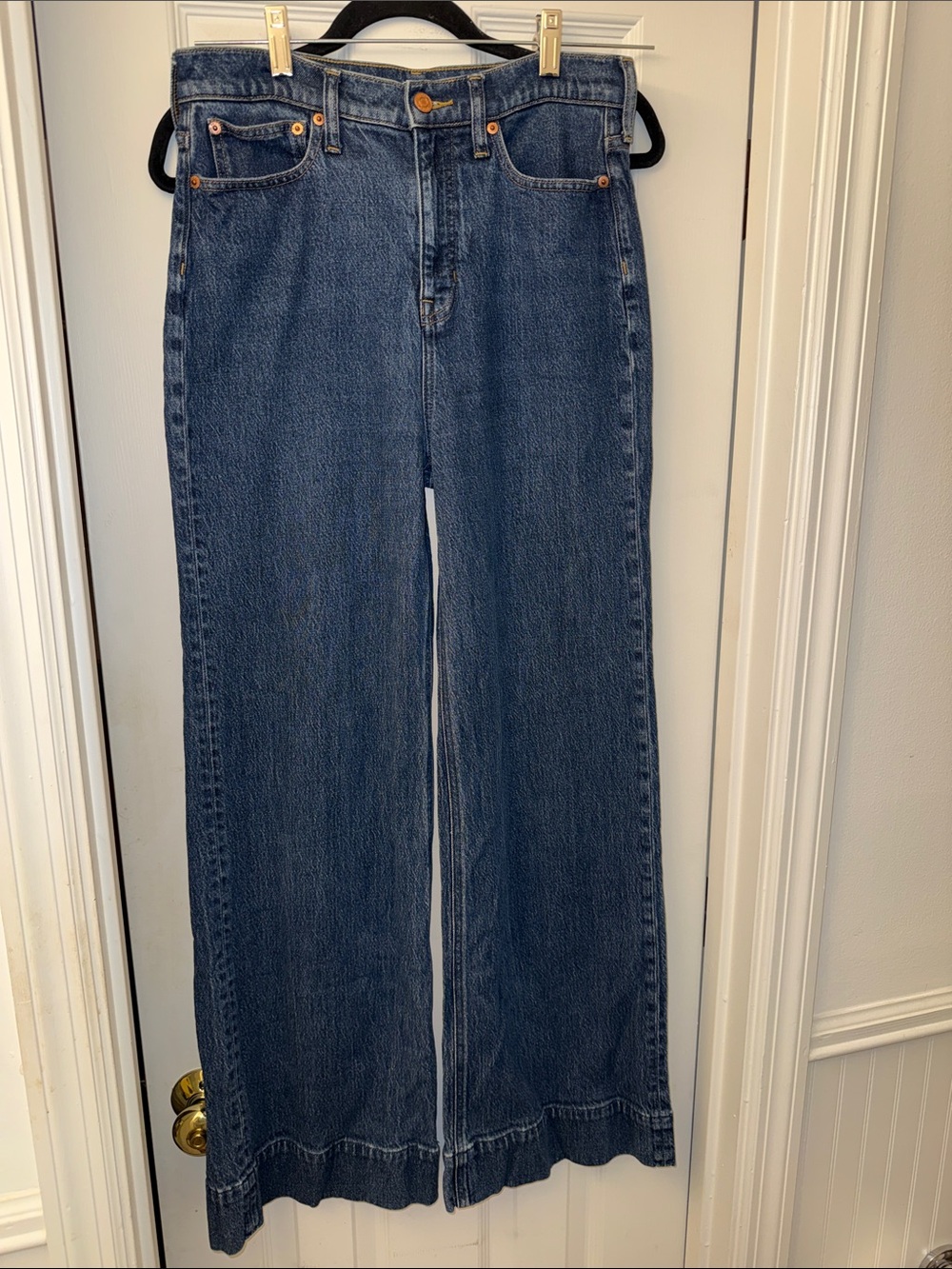 J. CREW Wide-Leg Trouser Jeans Fiorellas Wash Size 28 - Picture 4 of 14